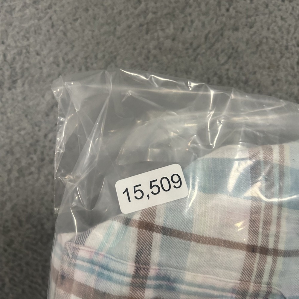 Polo Ralph Lauren Shirt Mens Large White‎ Pink Blue Plaid Classic Fit Pockets - Picture 11 of 11